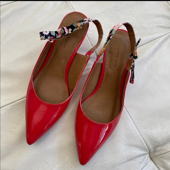 Women Pointed Red Shoes 35 - Picture 2 of 8